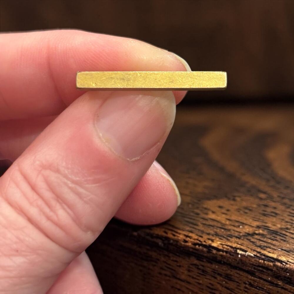 Antique Gold Bar Brooch Edwardian Minimalist Stick Pin Early Jewelry